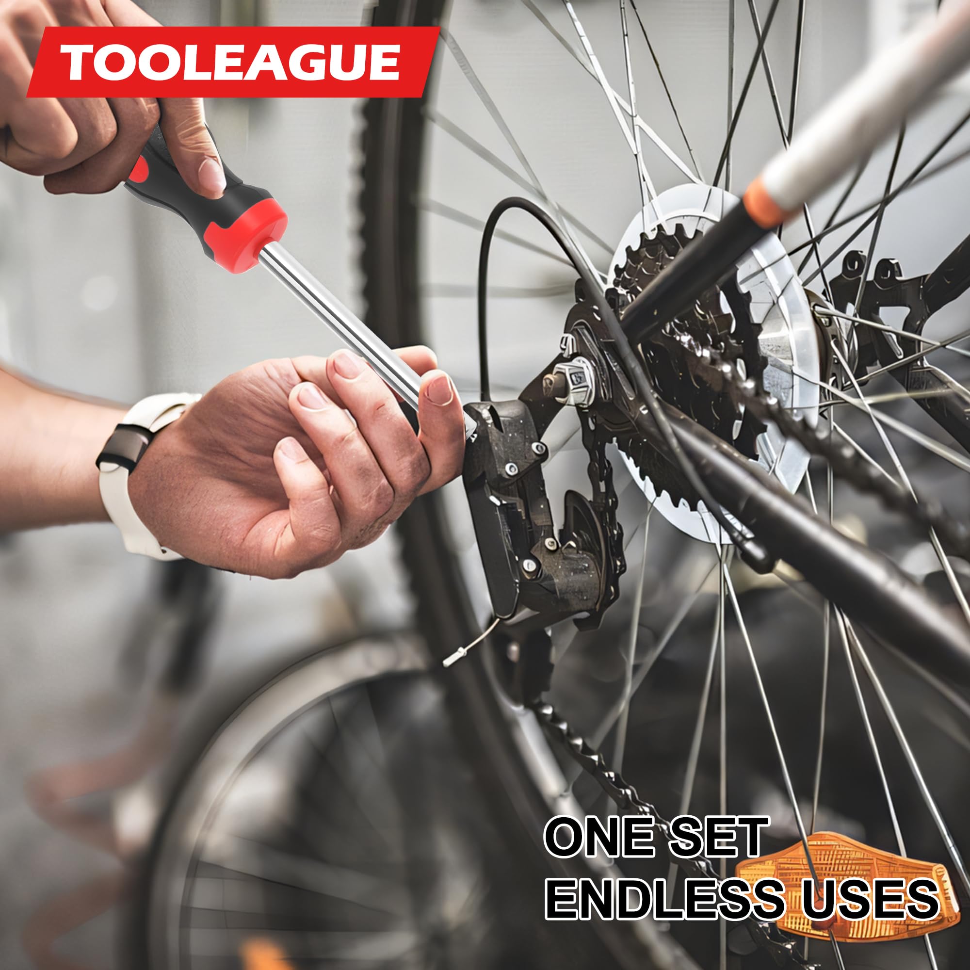 TOOLEAGUE nut driver deep reach ideal for recessed fasteners