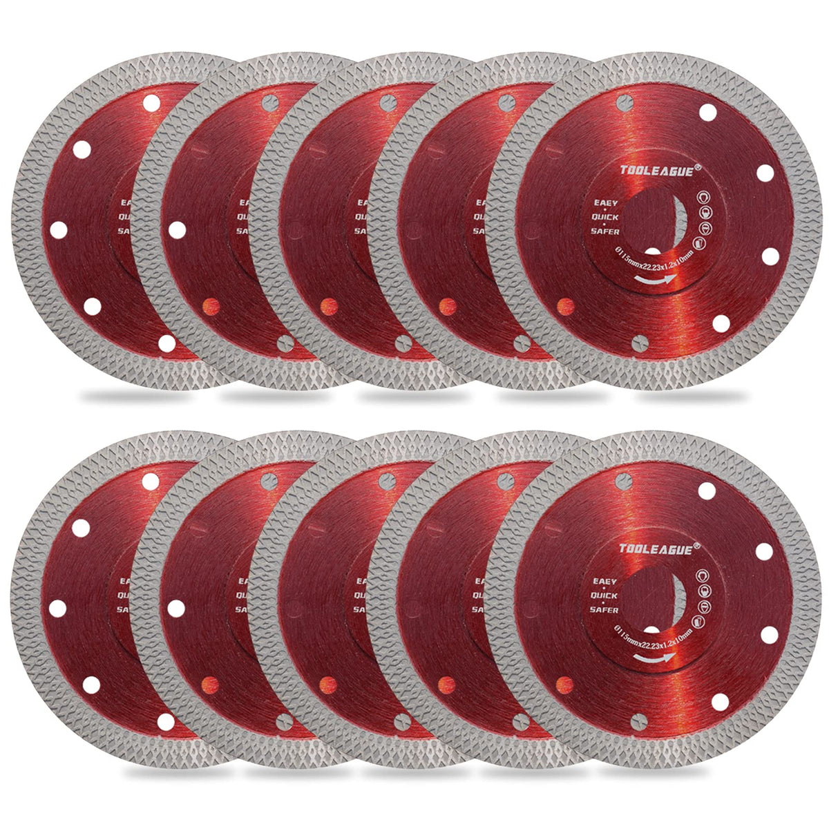 TOOLEAGUE Diamond Saw Blade porcelain-cutting for clean edges.