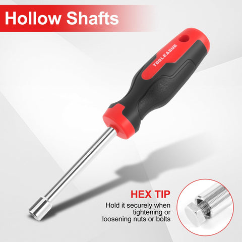 TOOLEAGUE ergonomic PP+TPR handle reduces hand fatigue