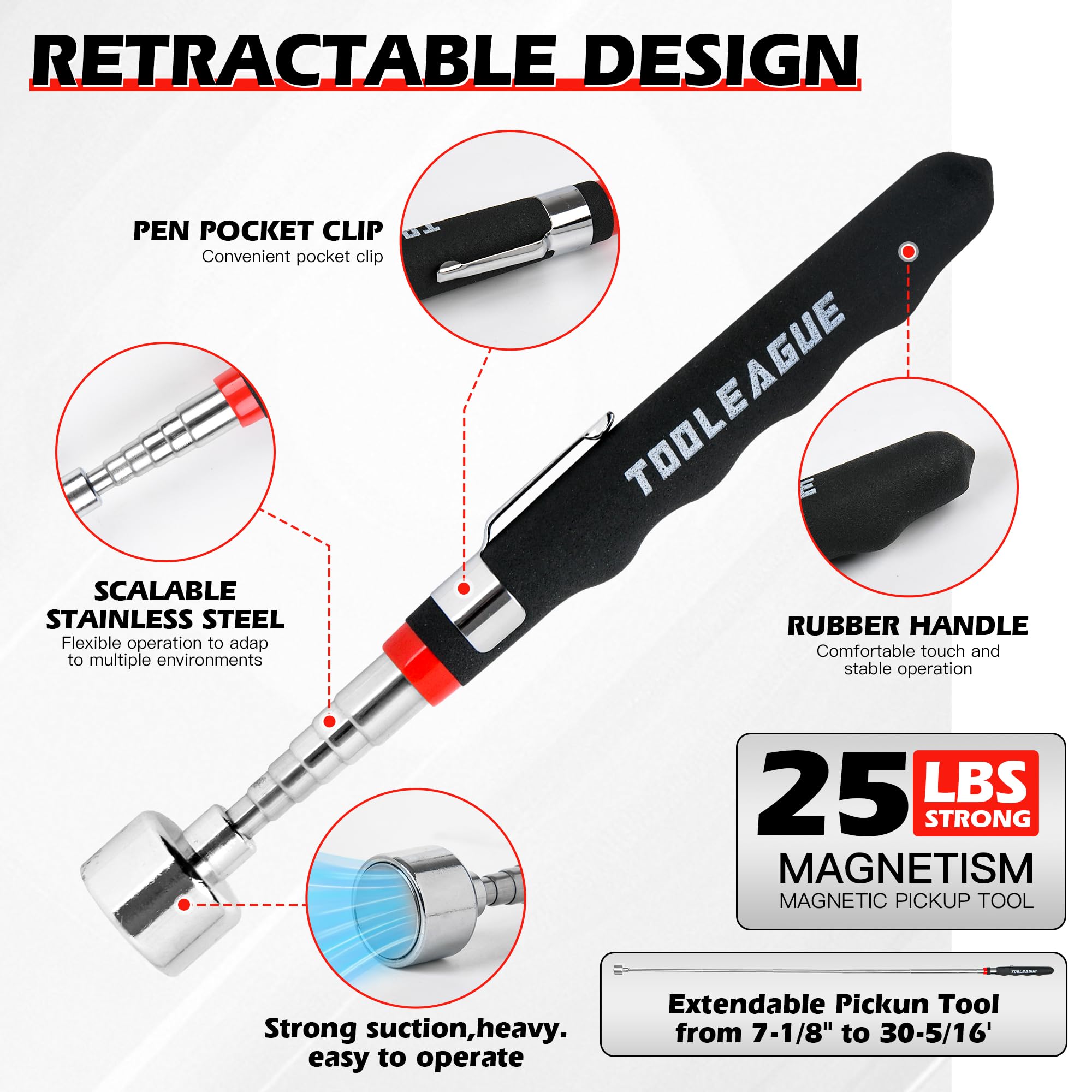 TOOLEAGUE magnetic tool mat large keeps fasteners neatly arranged during projects.