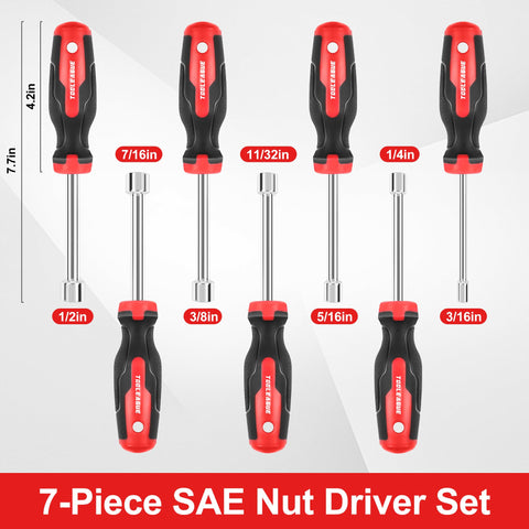 TOOLEAGUE pass-through design nut driver enables quick installation