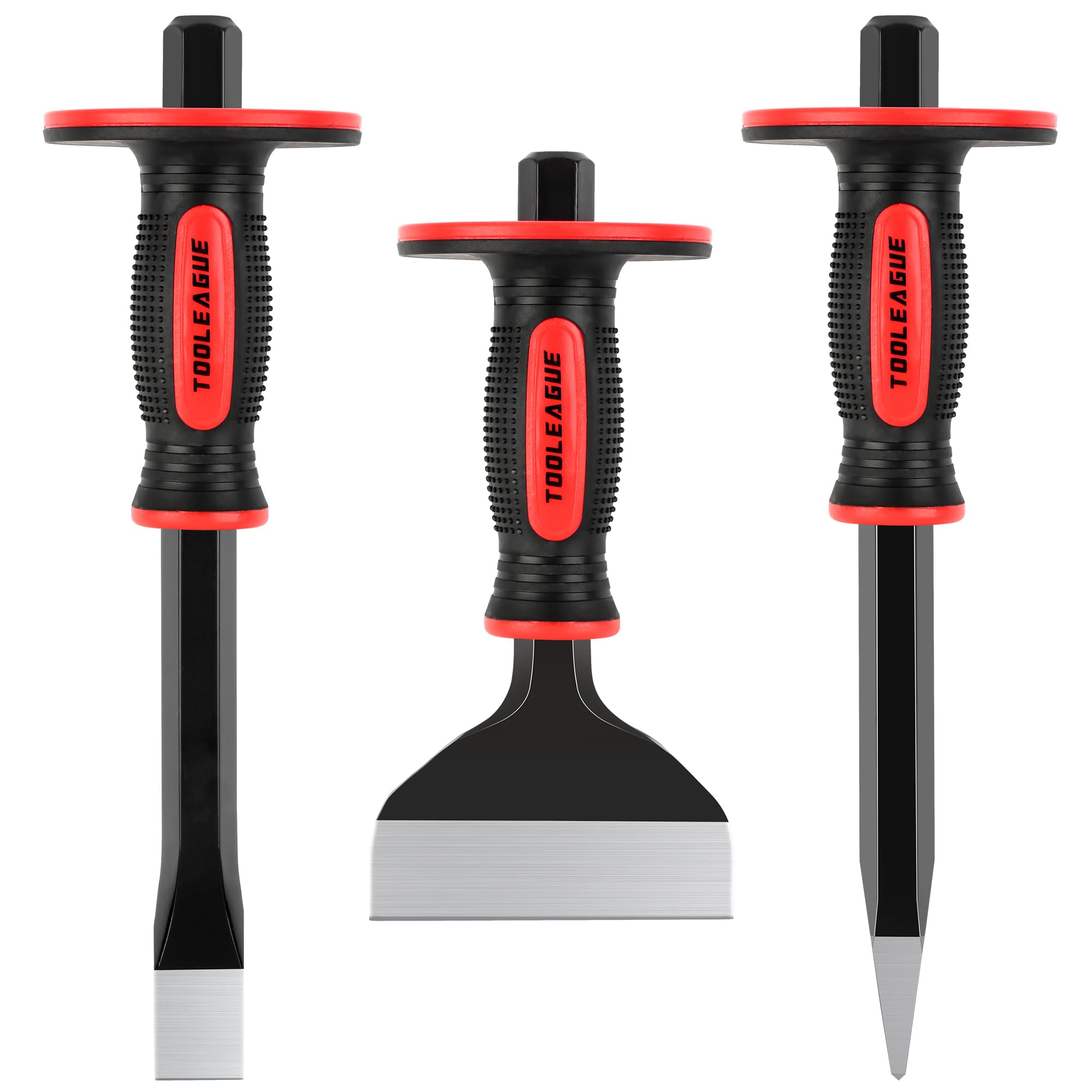 TOOLEAGUE point chisels 11-inch for precise masonry work