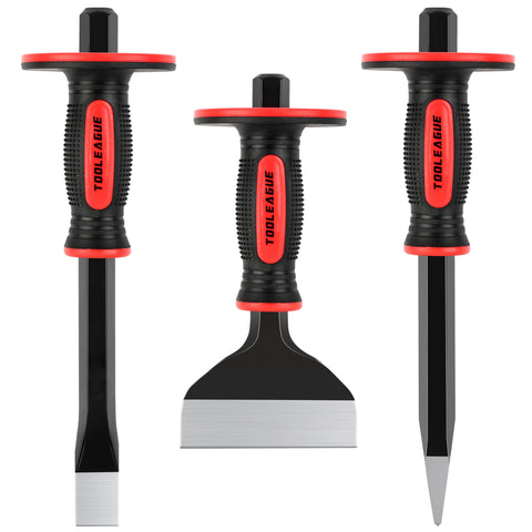TOOLEAGUE point chisels 11-inch for precise masonry work