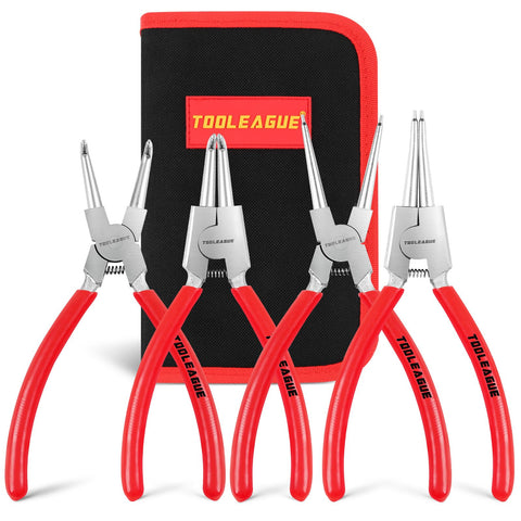 TOOLEAGUE snap ring pliers straight internal tip for precise ring installation
