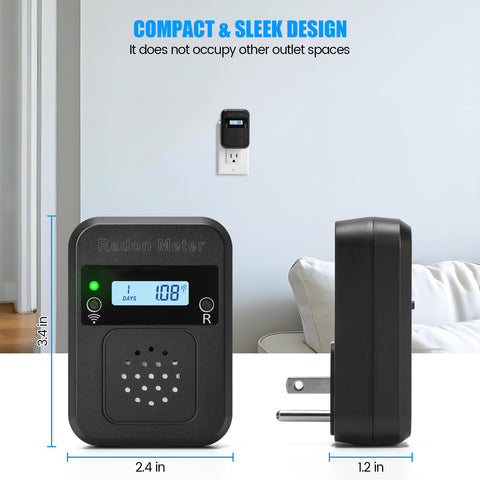 Toolhome WiFi Radon Detector instant alert notification setup.