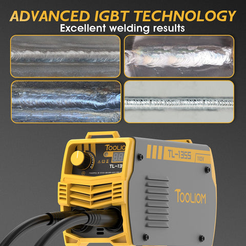 TOOLIOM 135A electrode setup for 6011/6013 on versatile metals.