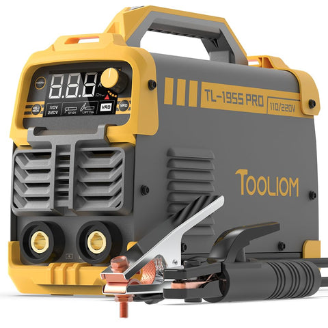 TOOLIOM 195A stick welder with LCD display for clear parameter readouts