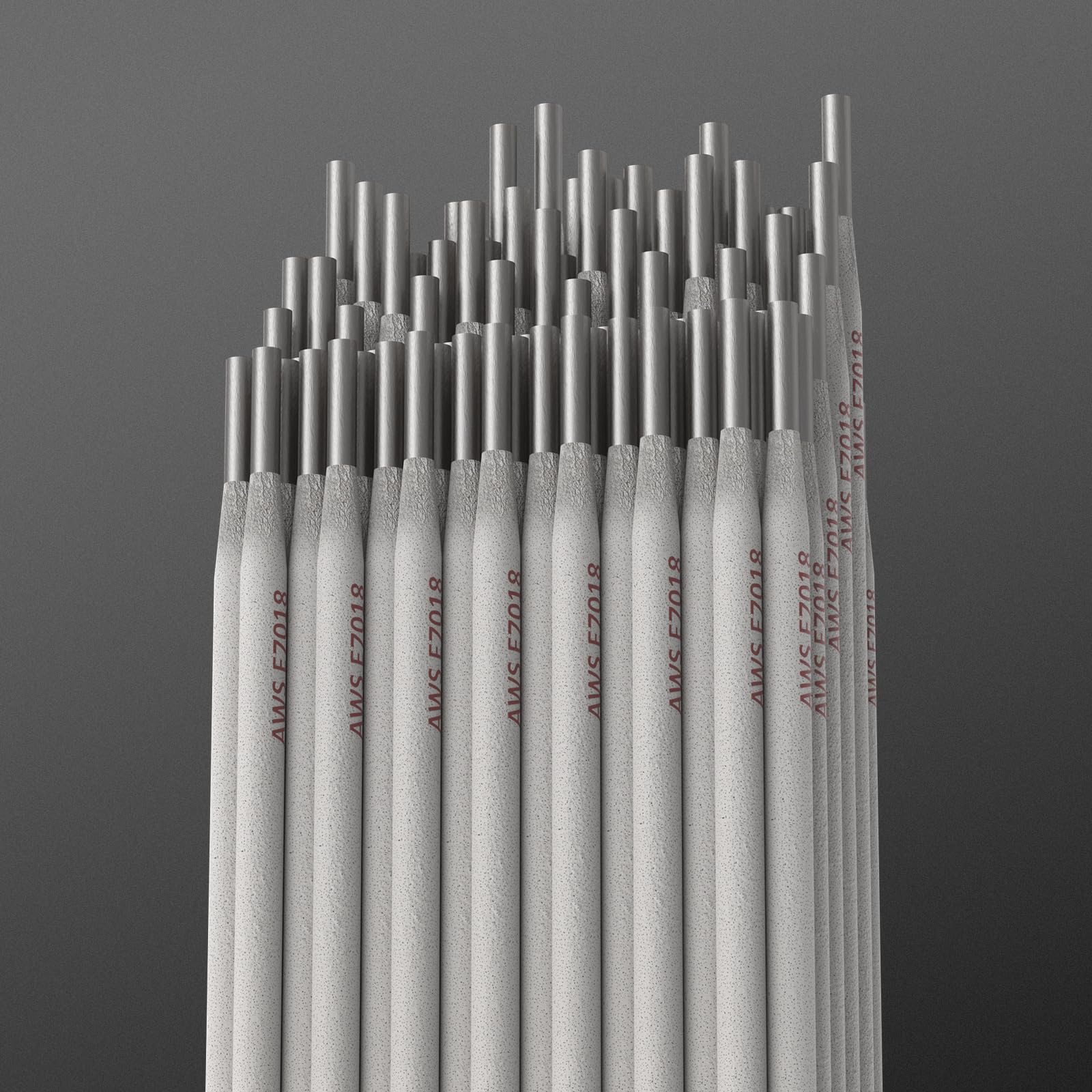 TOOLIOM E7018 flux-coated close-up highlighting low spatter