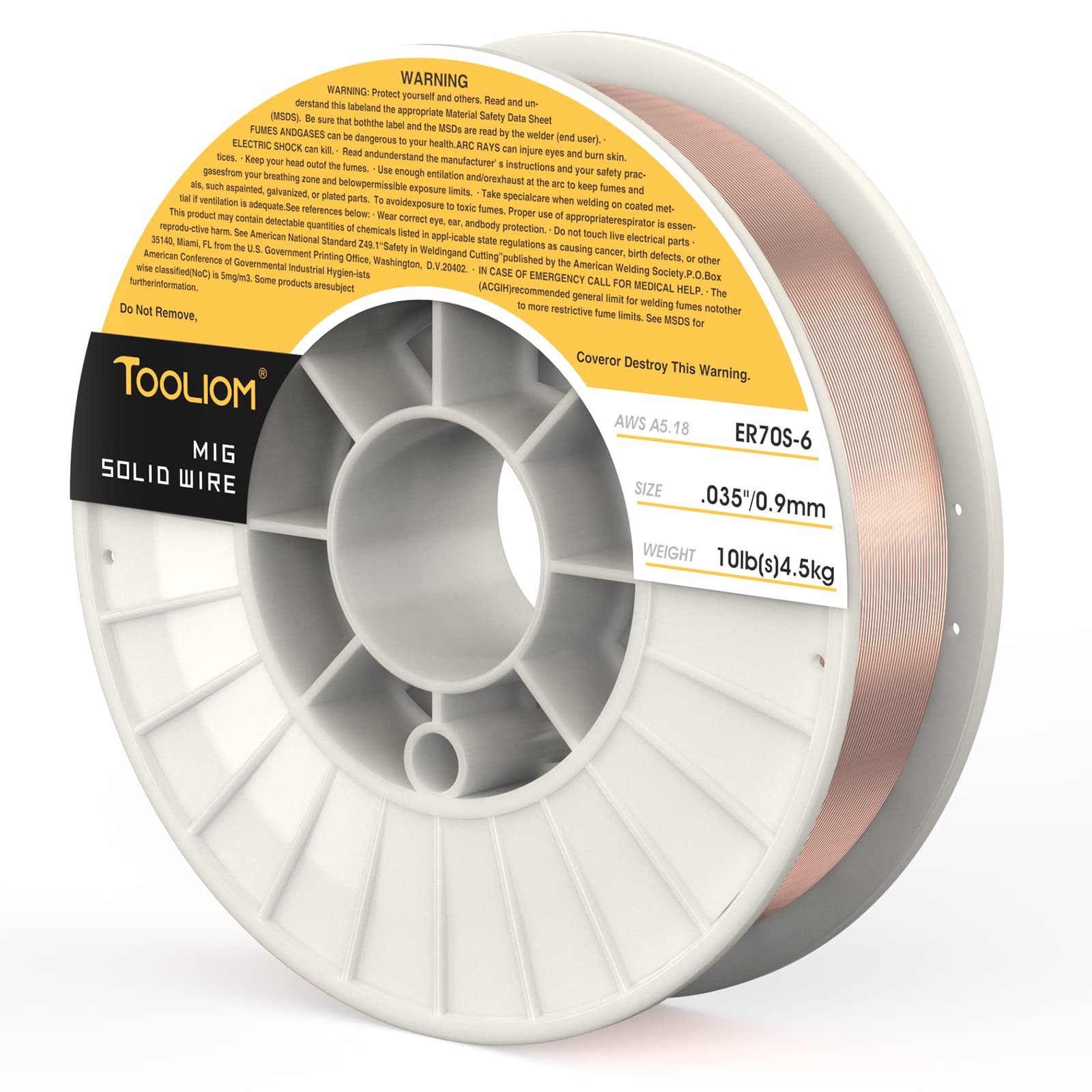 Manganese and silicon enhanced TOOLIOM ER70S-6 wire performance