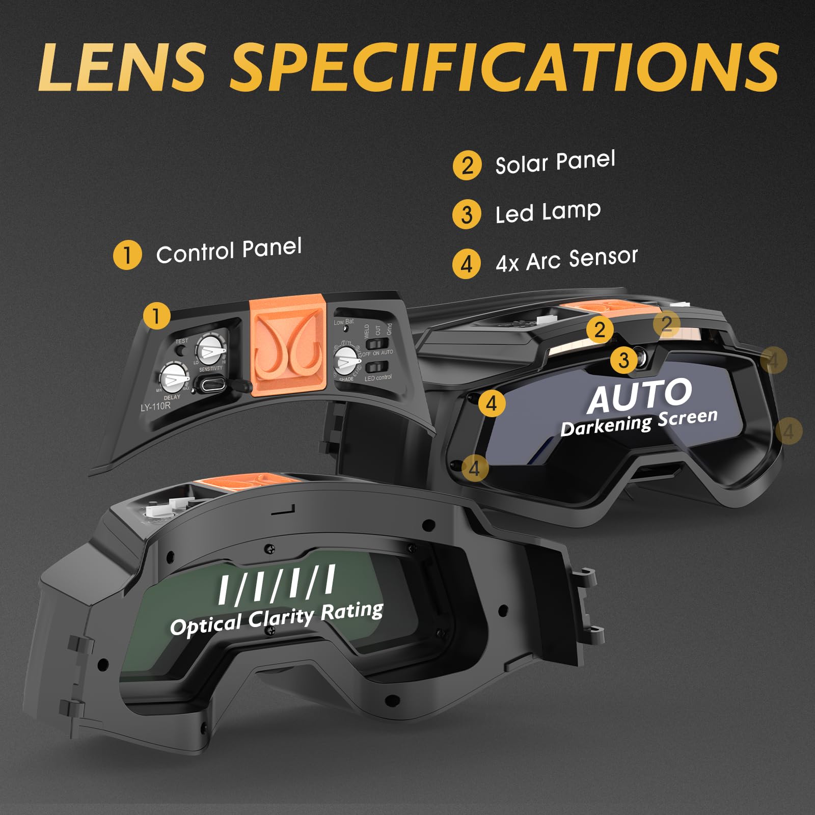 TOOLIOM LED lighting mode illuminates the workpiece for precise setup.