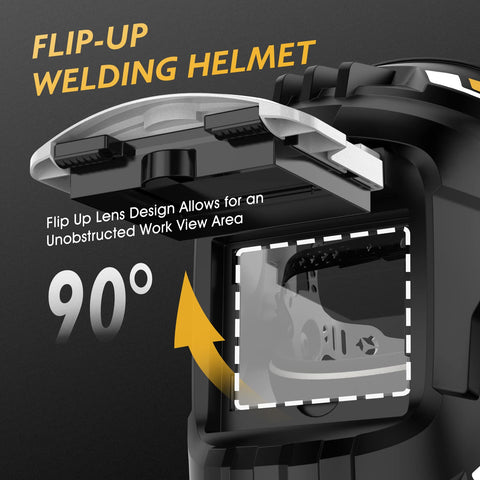 TOOLIOM shade-10 welding lens provides versatile light adjustment for different welding needs.