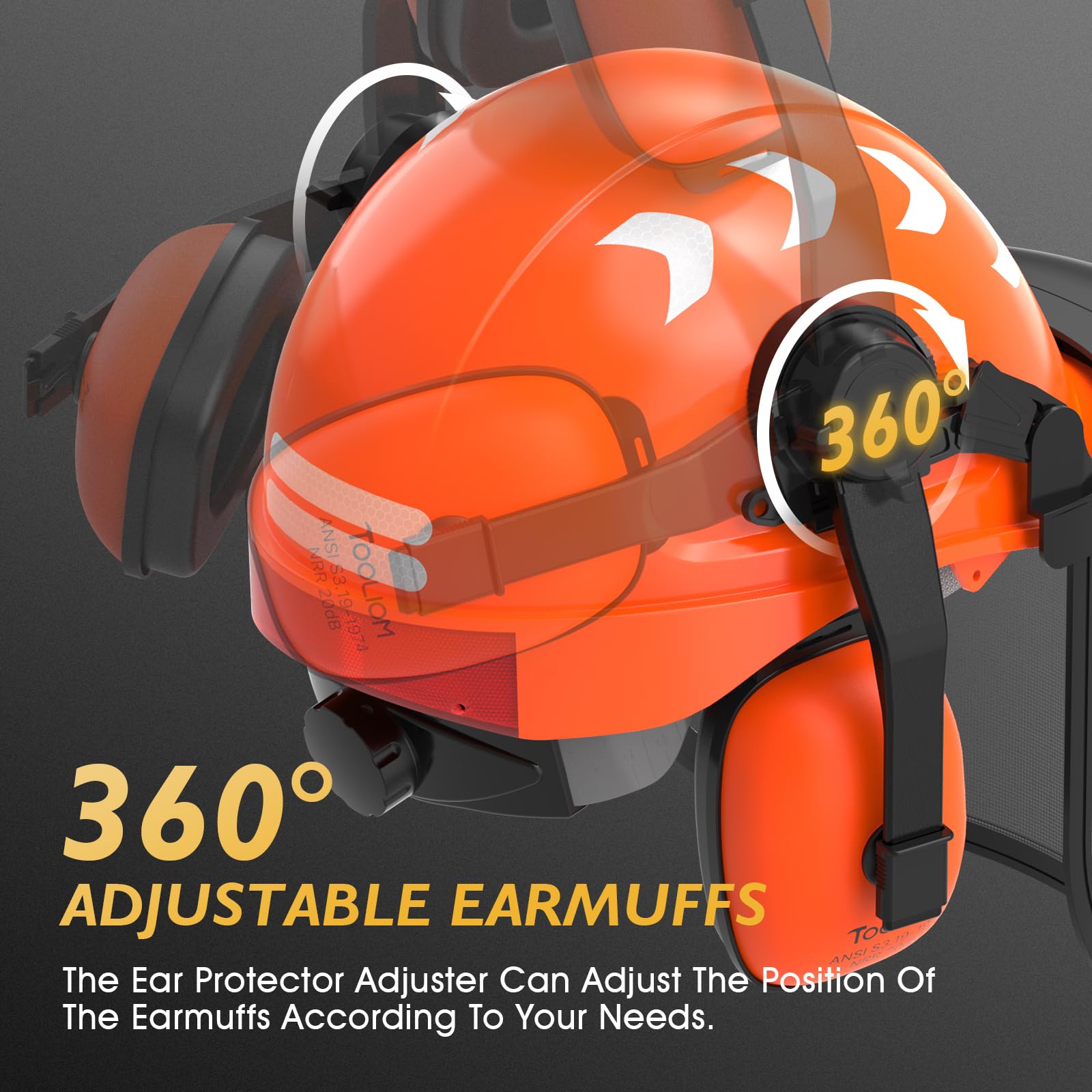 TOOLIOM plastic shield delivers durable front protection for chainsaw work