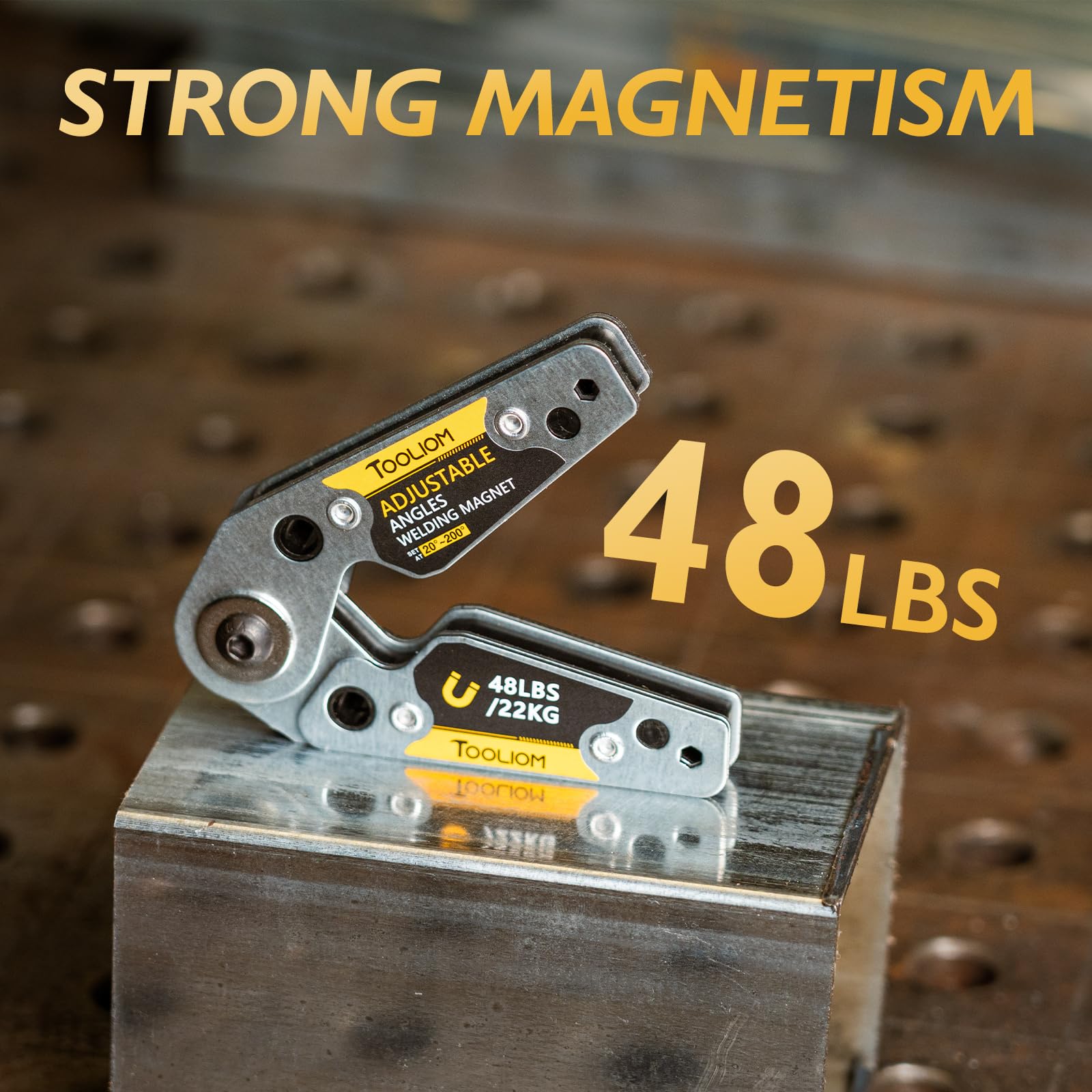 TOOLIOM angle adjustment wrench included for easy fixing.