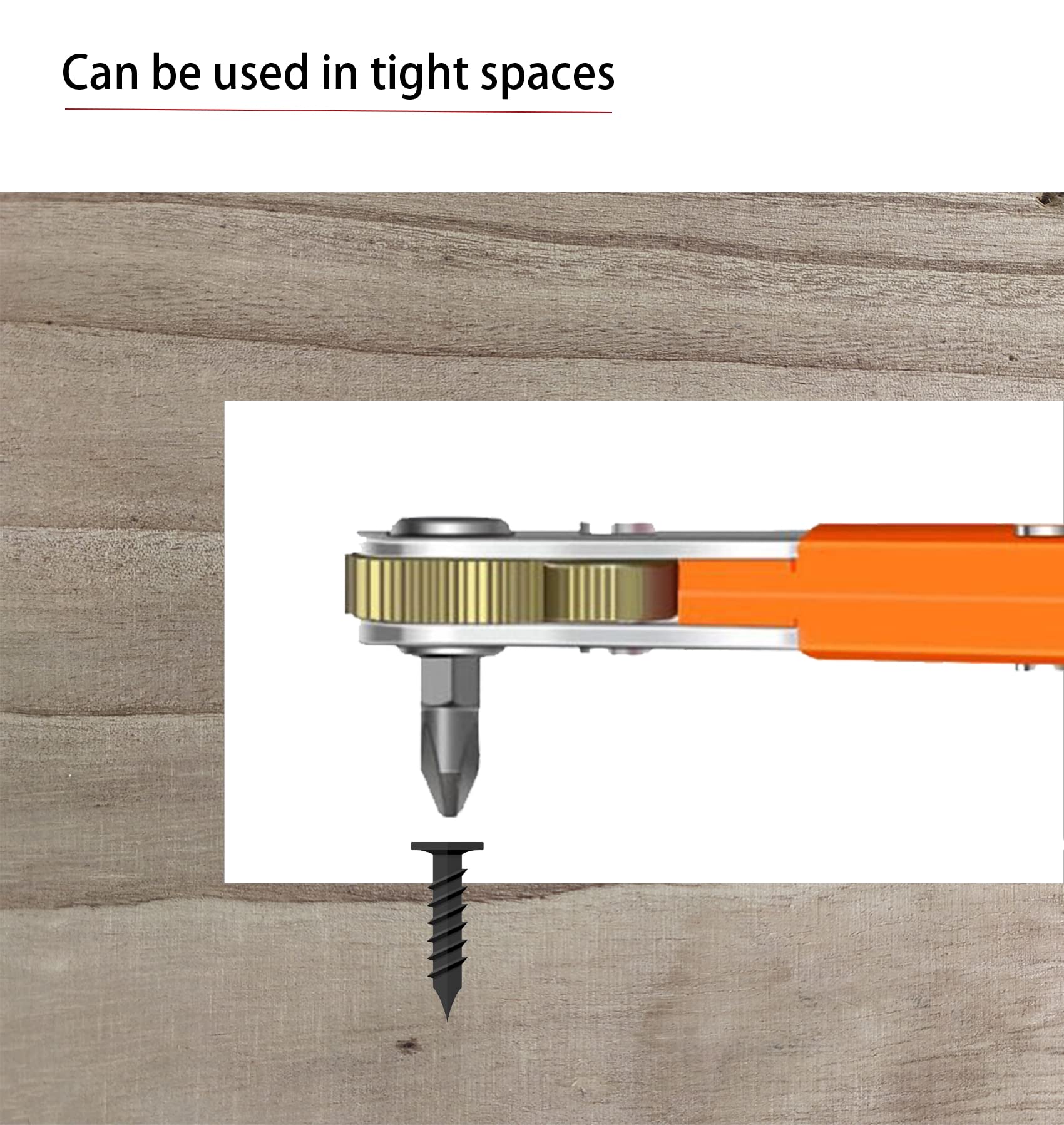 Toolmak reversible ratchet mechanism enables smooth operation in both directions.