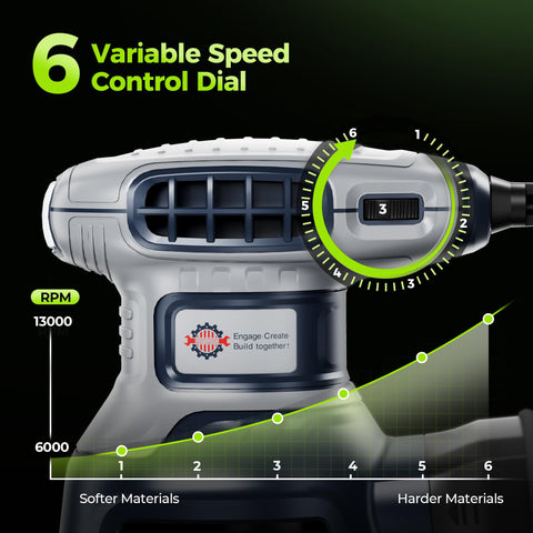 Toolok quick-change sanding system enables fast paper swaps.