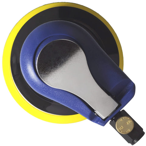 Toolpeak sander features 1/4-inch air inlet for easy compressor compatibility.