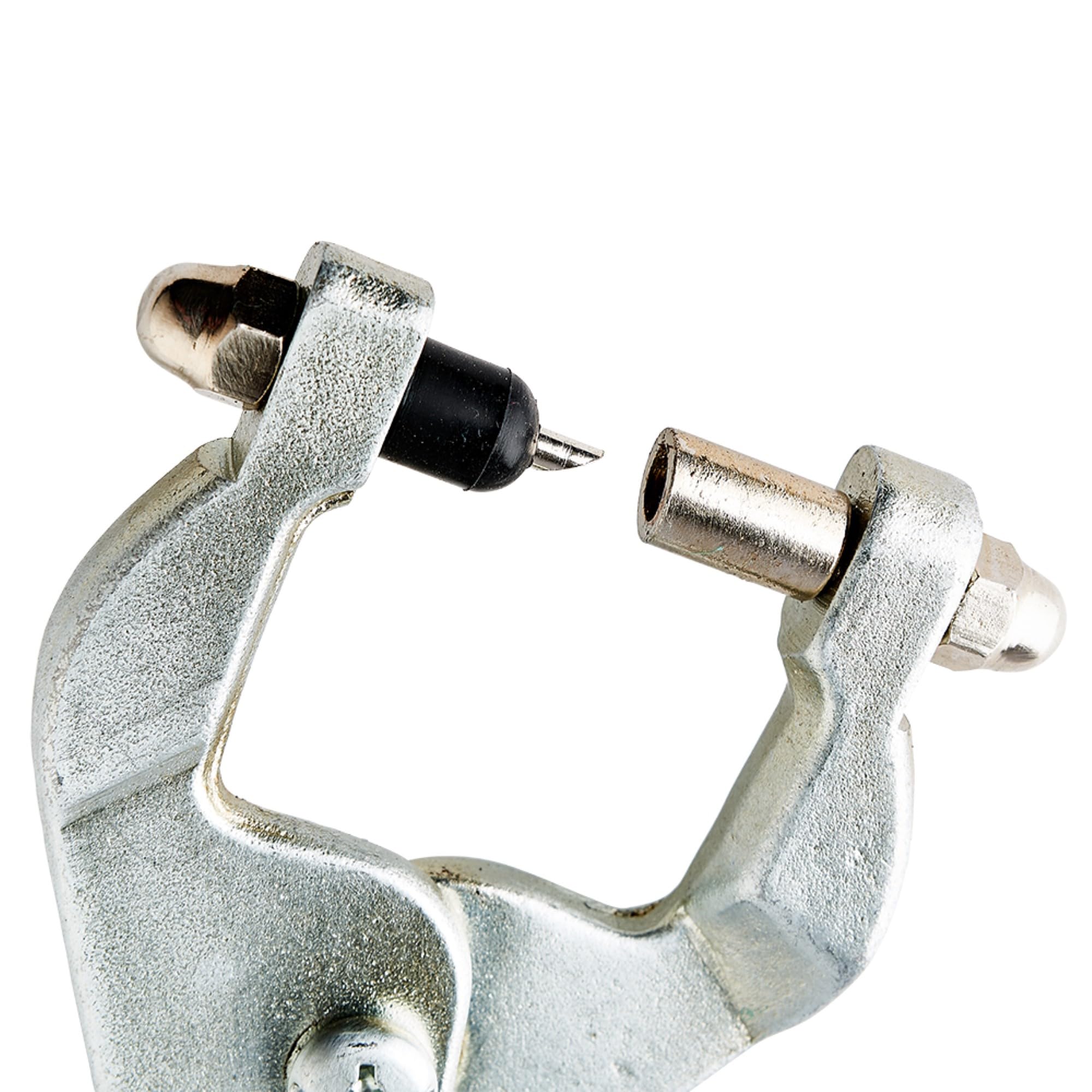 ToolPro Grid Punch demonstrates hole pattern for non-standard length grid connections.