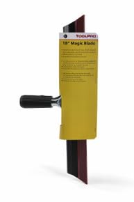 ToolPro Magic Trowel creates knockdown texture with light touches.