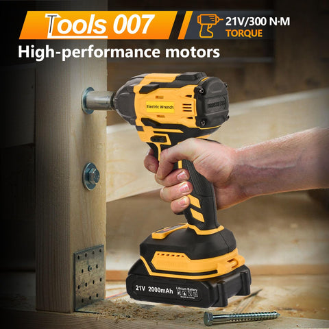 Tools 007 built-in LED light brightens dark work areas.