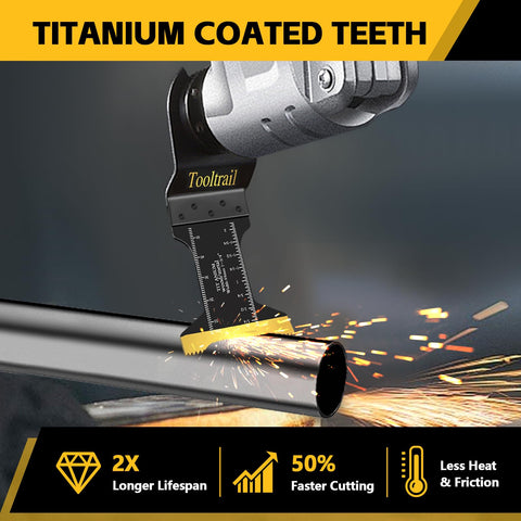 Tooltrail extra-long blade enables deep groove cuts and reach into tight spaces