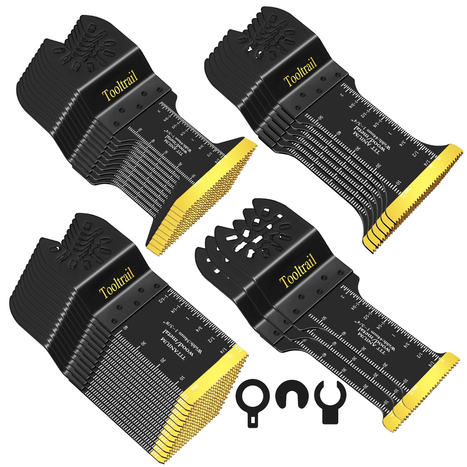 Tooltrail titanium-coated oscillating blade for metal cutting with longer lifespan