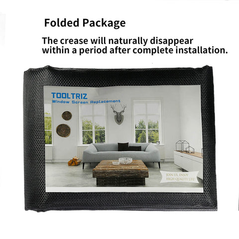 Tooltriz folded packaging with creases that smooth after installation