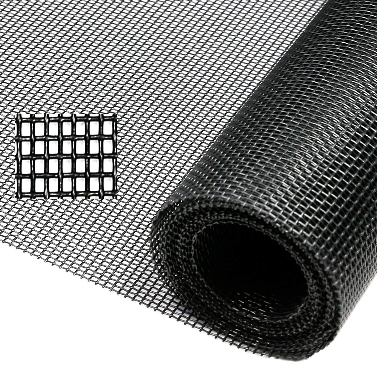 Tooltriz pet-proof window screen image showing 39x100 size charcoal mesh for pet protection