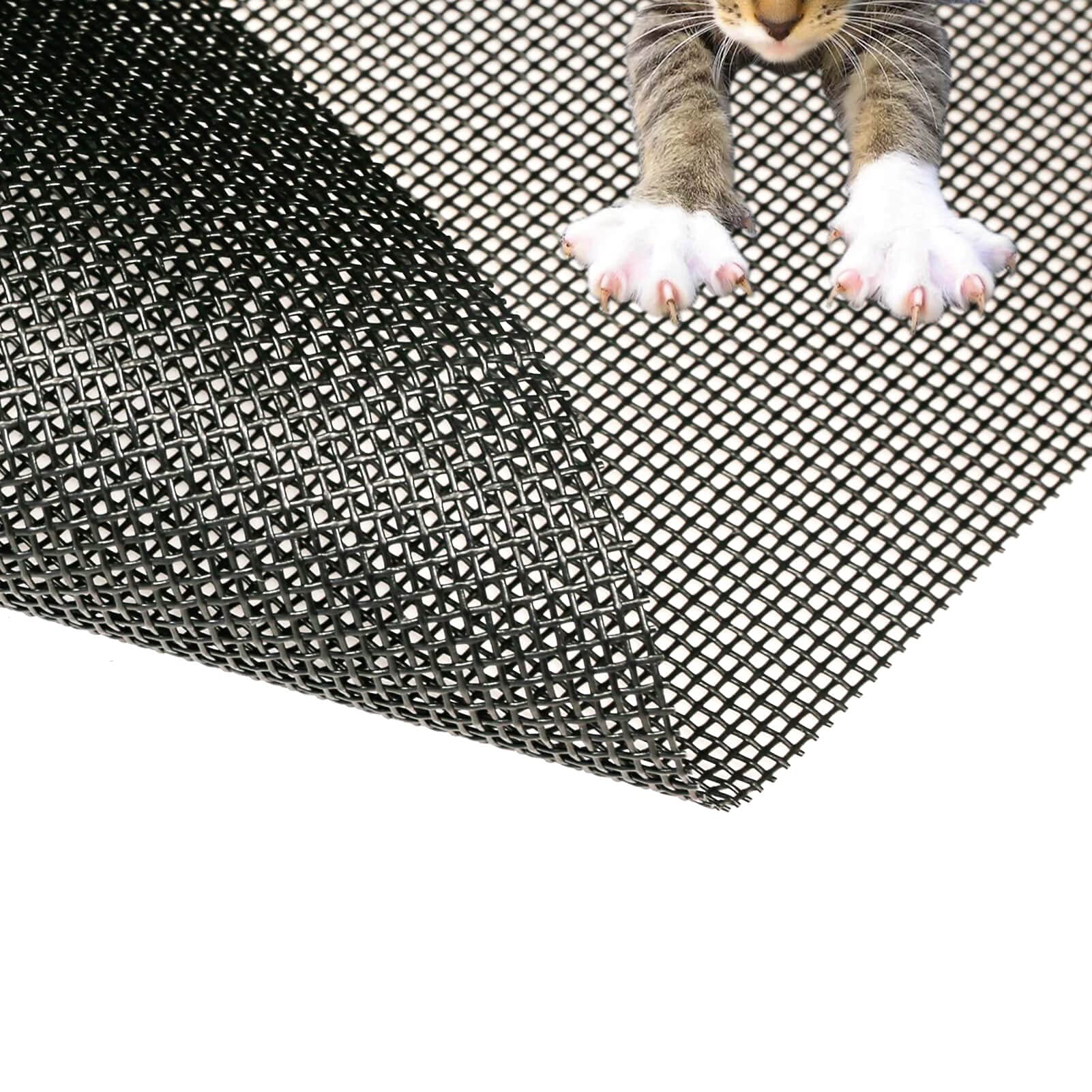 Tooltriz pet-proof window screen 60x100 close-up shows durable heavy-duty mesh