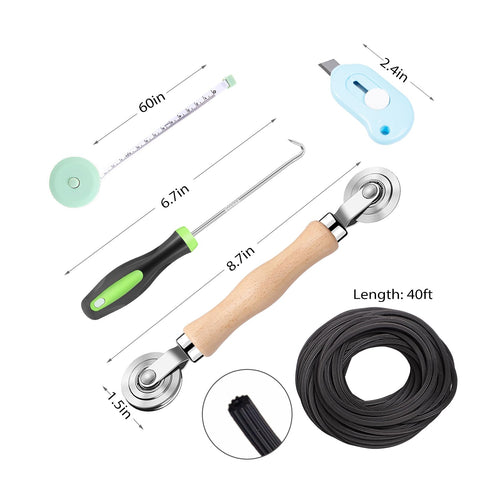 TOOLTRIZ spline hook and utility knife enable fast removal and placement.