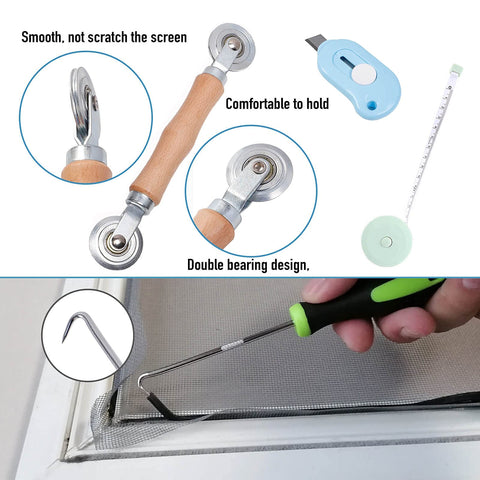 TOOLTRIZ versatile kit for patio, garden, and door screen replacements.