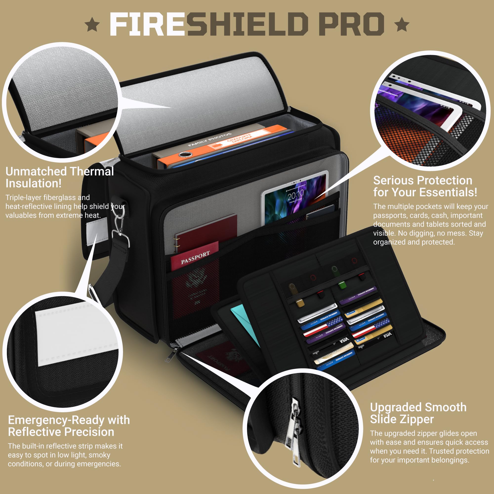 TOOLTROOPERS FIRESHIELD PRO durable silicone-coated fiberglass construction