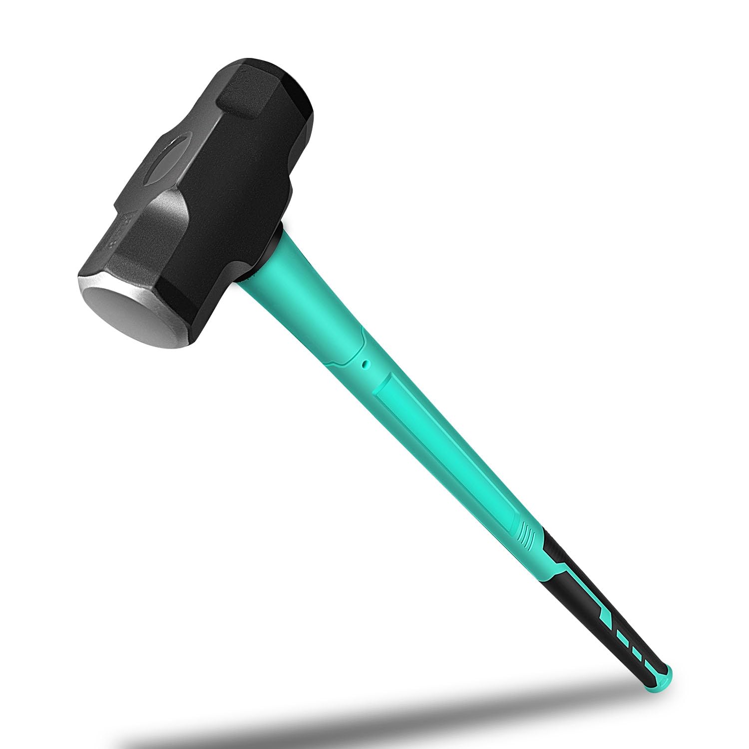 Toolzeen sledgehammer features fiberglass core to reduce vibrations during swings.
