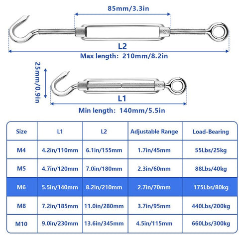 TooTaci wire rope thimbles and clamps ready for secure terminations, reducing wear