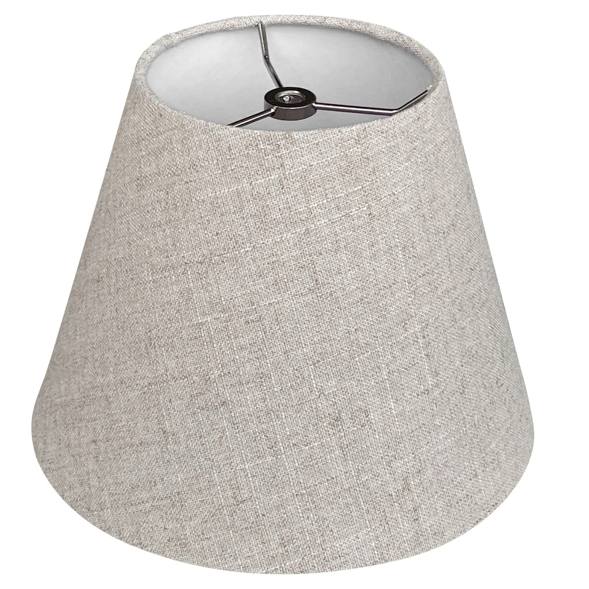 TOOTOO STAR barrel white lampshade with spider fit adds warm natural light to bedside lamps.