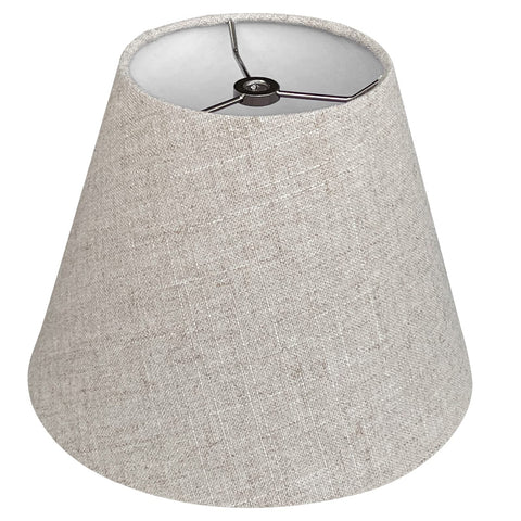 TOOTOO STAR barrel white lampshade with spider fit adds warm natural light to bedside lamps.