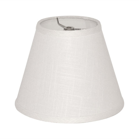 TOOTOO STAR barrel white lampshade top view with natural linen fabric for living spaces