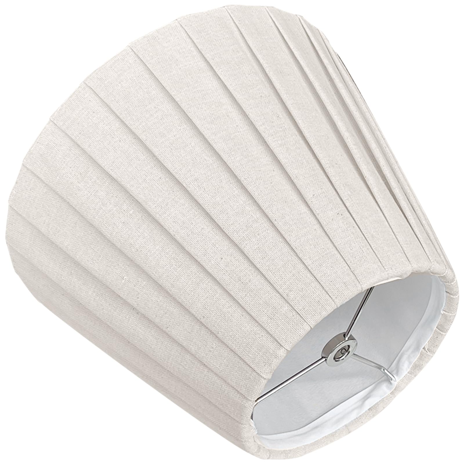 TOOTOO STAR brown pleated shade on table lamp providing soft, even diffusion