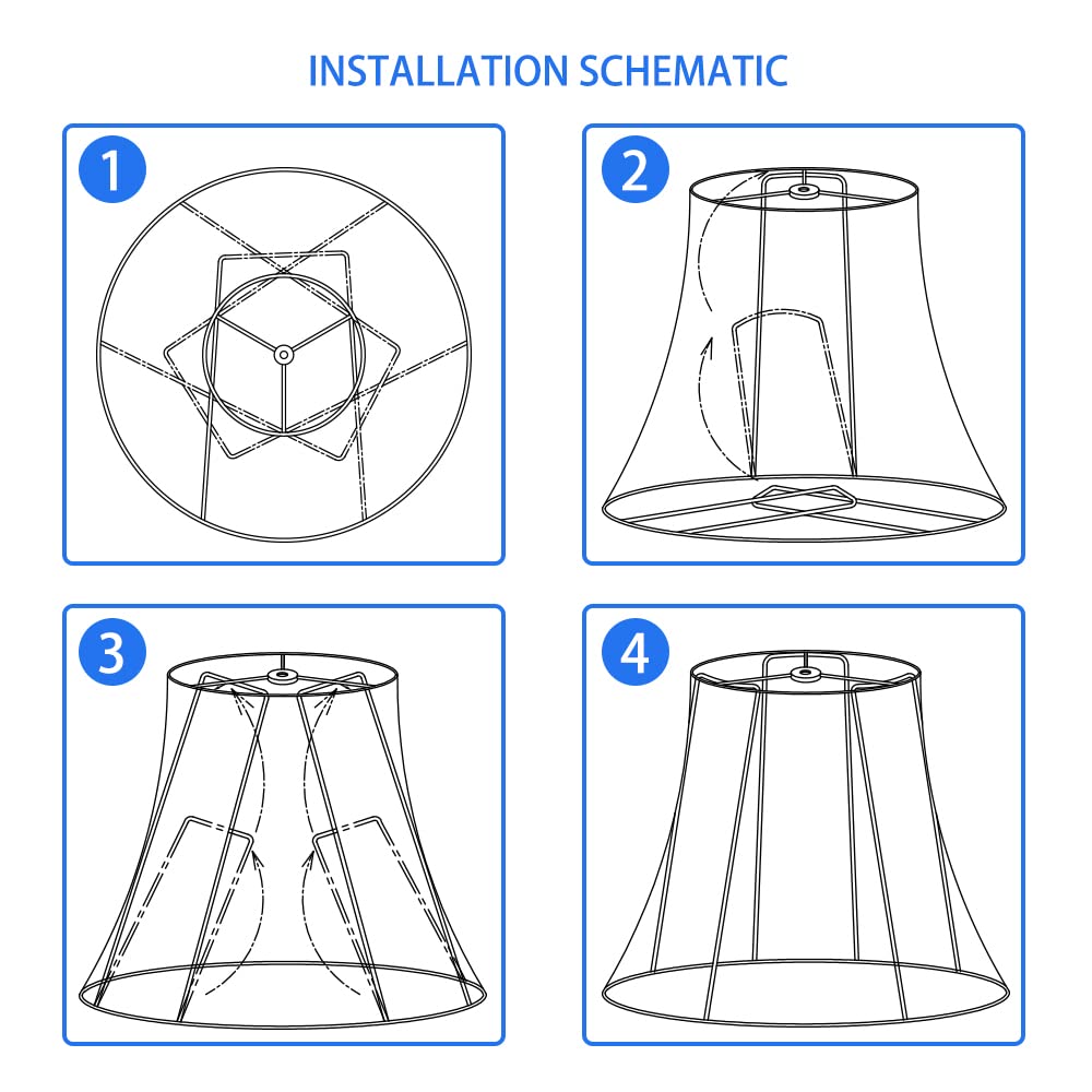 TOOTOO STAR DIY fabric shade set for easy assembly.