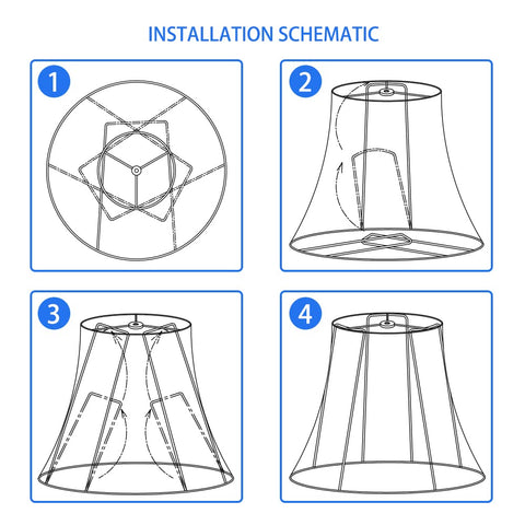 TOOTOO STAR DIY fabric shade set for easy assembly.