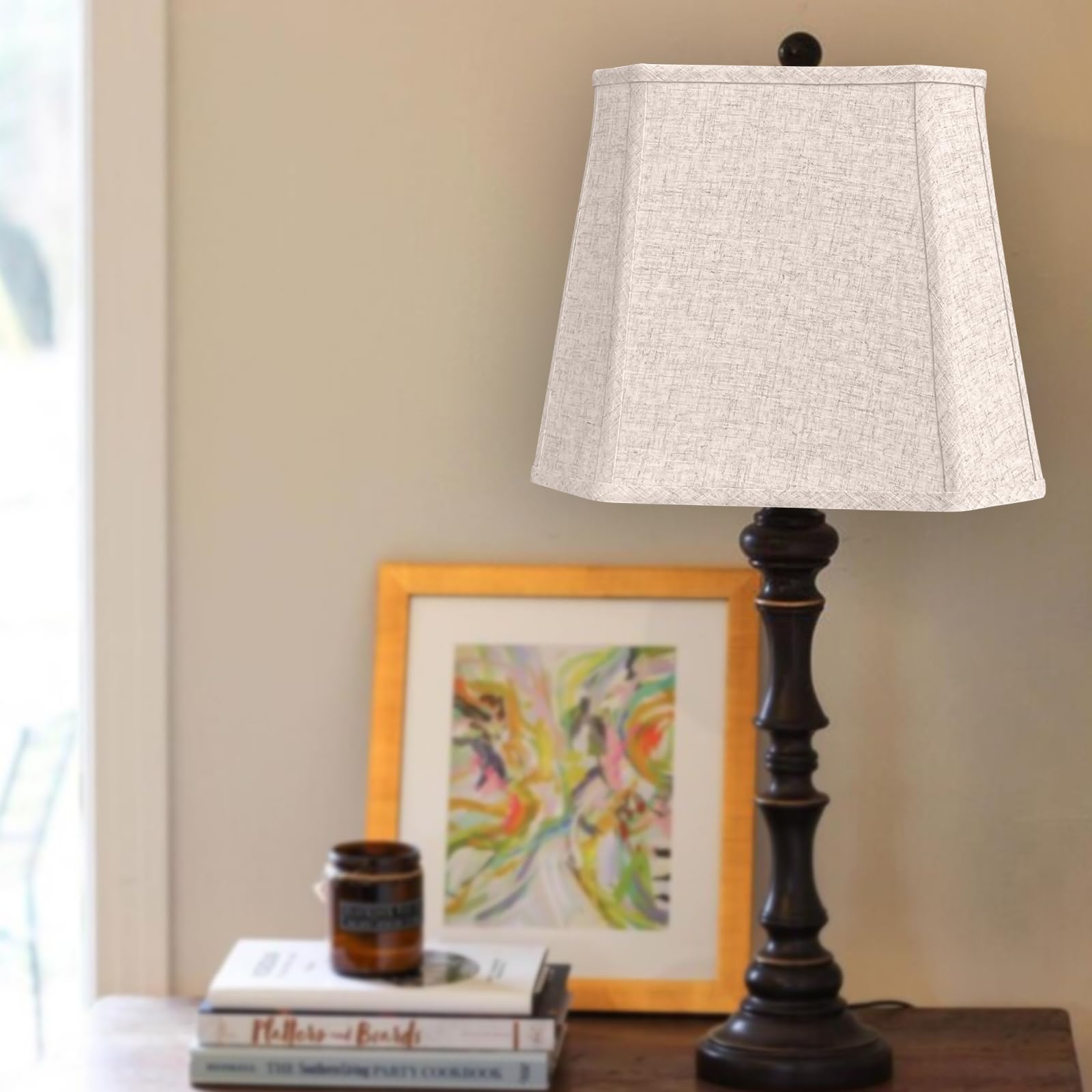 TOOTOO STAR harp-compatible shade fits table lamps with harp supports