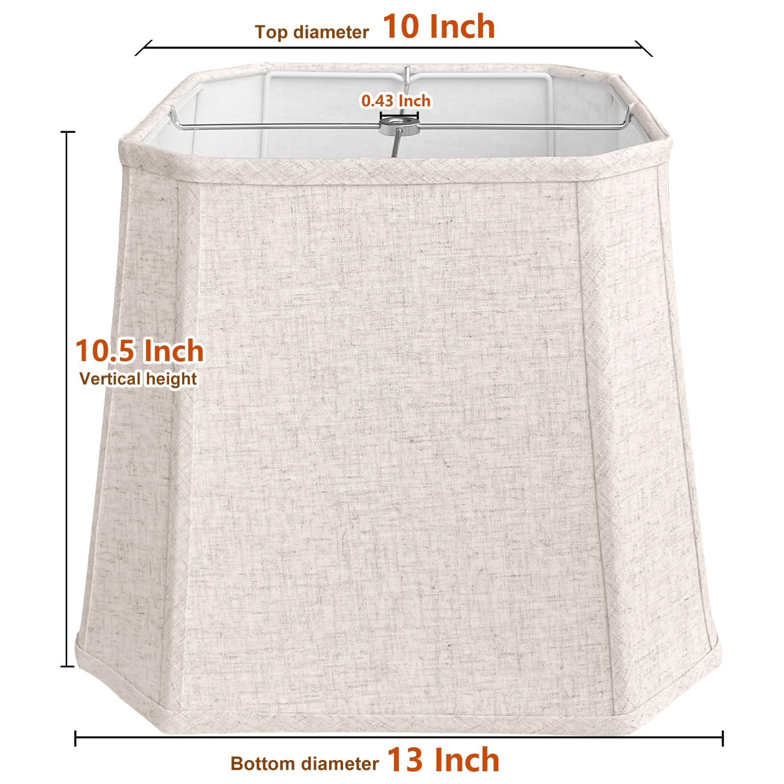 TOOTOO STAR linen texture beige lampshade adds soft diffusion