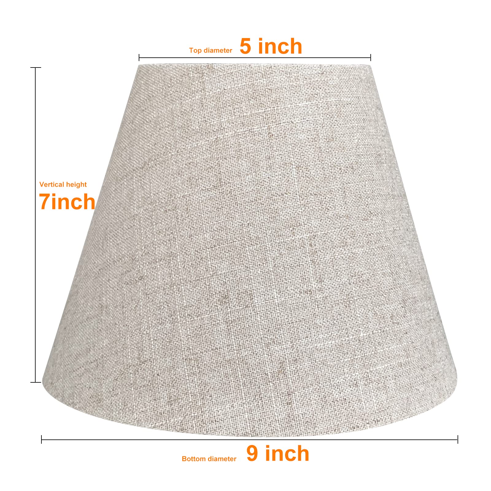 TOOTOO STAR natural linen lampshade in brown enhances cozy living room ambiance.