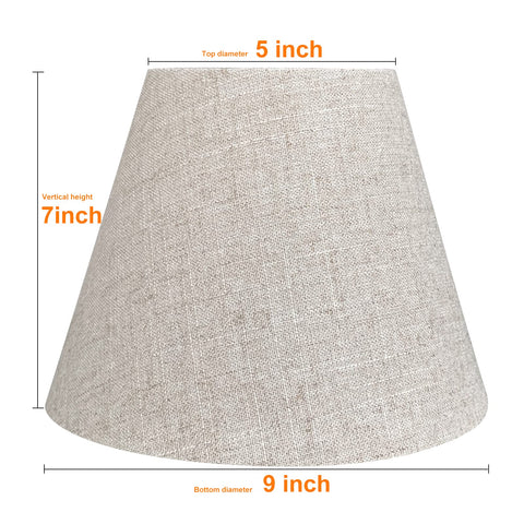 TOOTOO STAR natural linen lampshade in brown enhances cozy living room ambiance.
