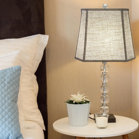 TOOTOO STAR natural linen shade provides warm, inviting light diffusion