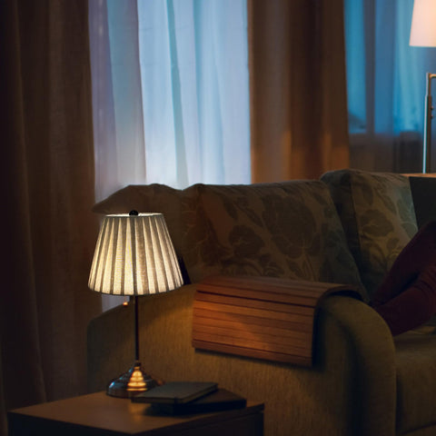 TOOTOO STAR shade shown with pendant lamp for soft ambient lighting
