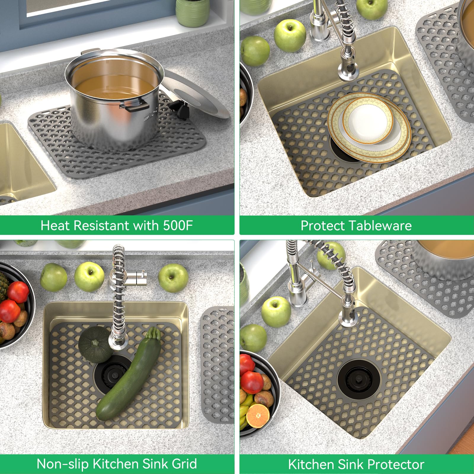 TOOVEM center drain design fits many farmhouse sinks.