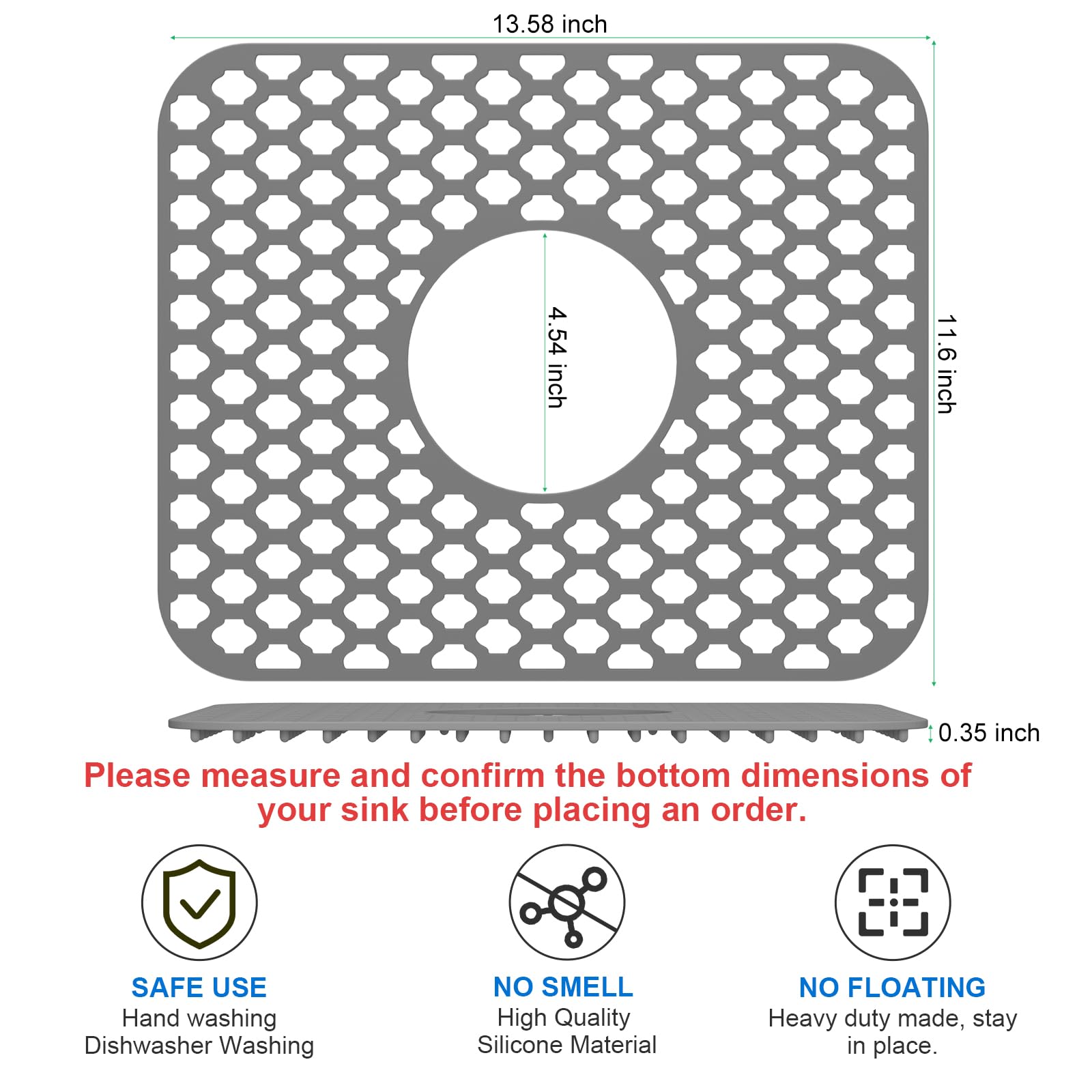 TOOVEM kitchen mat serves as dry rack, draining grid, and more.