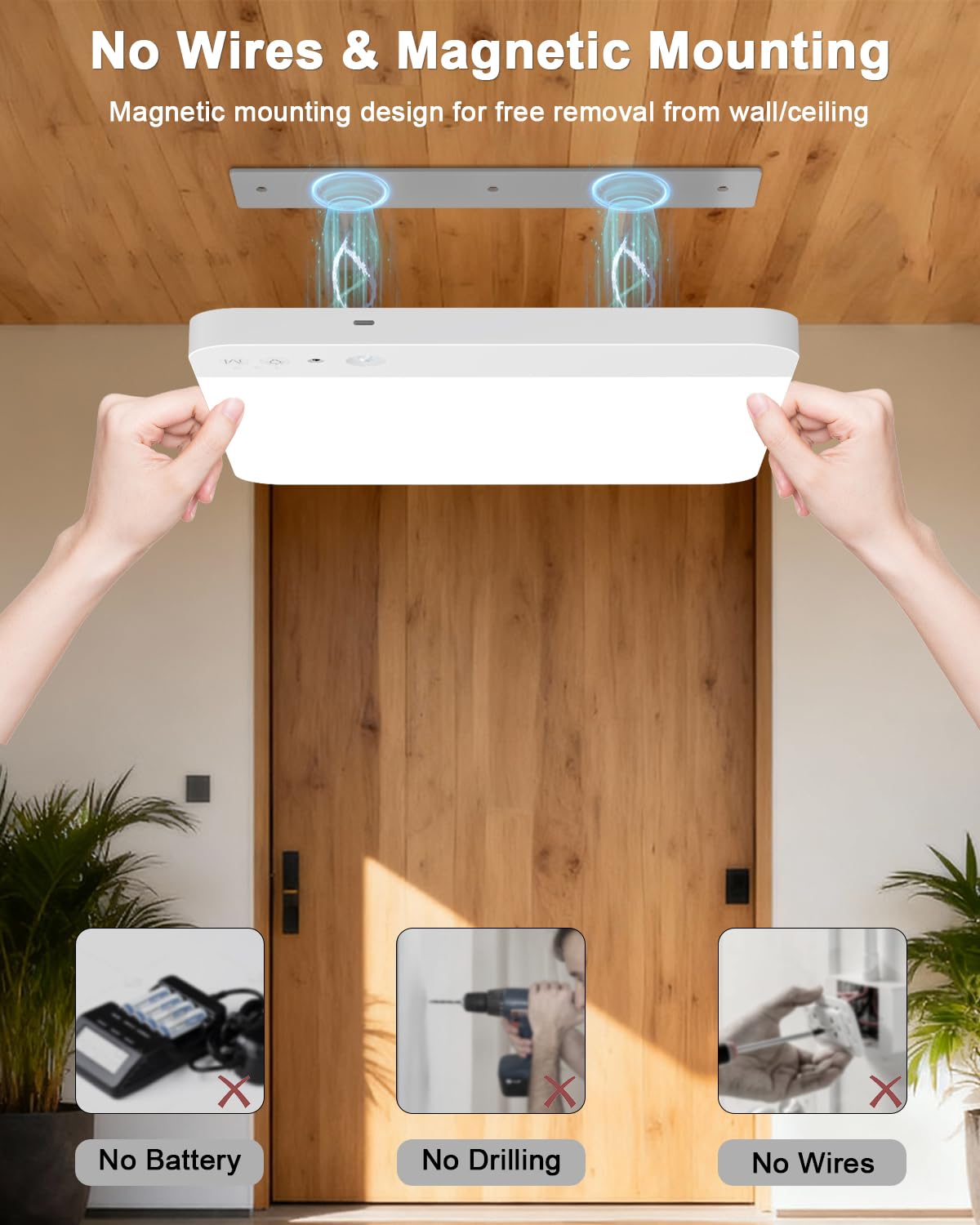 TOOWELL IP54 shower light withstands splashes in humid bathrooms