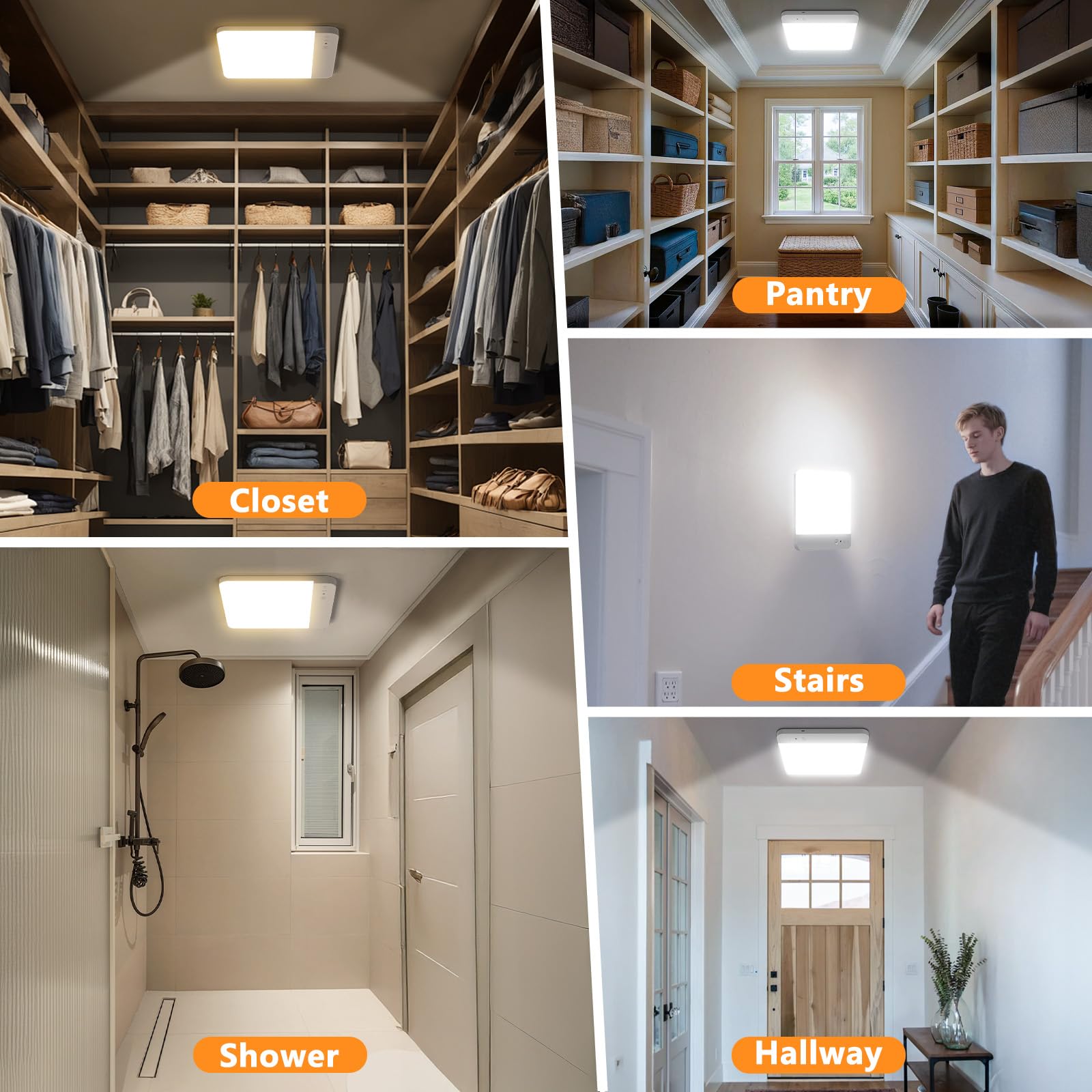 TOOWELL shower light IP54 waterproof for reliable brightness during showers