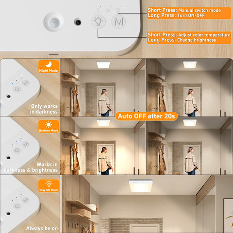 TOOWELL ultra-thin ceiling light in tight spaces blending with decor